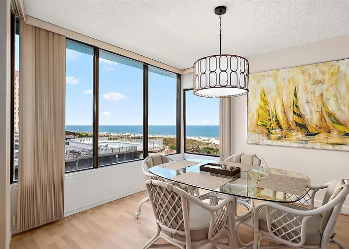 Coastal 2br With Ocean And Bay Views Private Balcony Amenities Sleeps 6 Ocean City